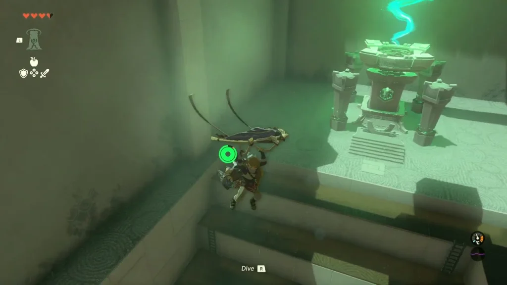 Shrine terminal and stone pedestal on the highest platform Shrine terminal and stone pedestal on the highest platform