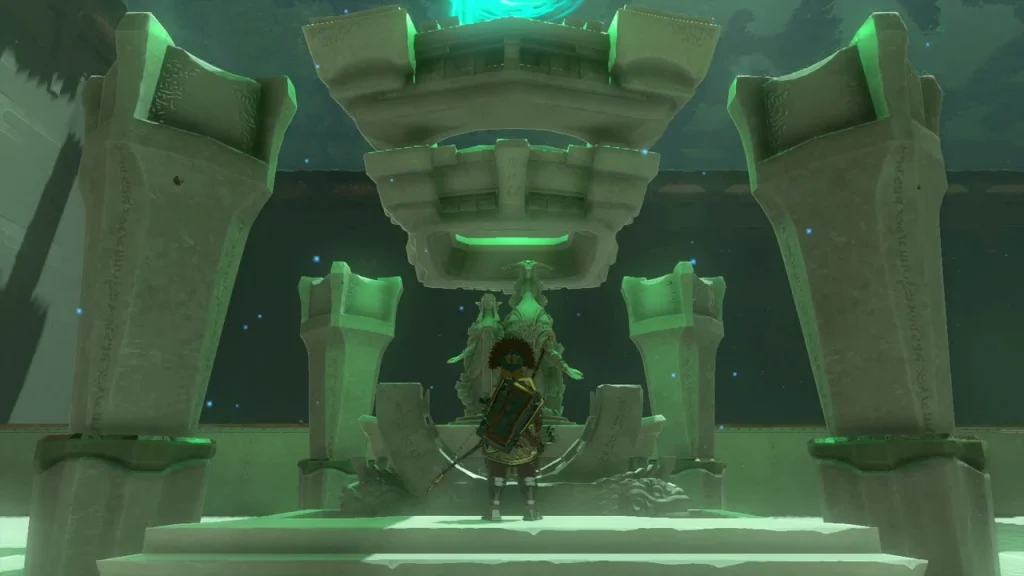 Altar and Rauru statue in the final room Altar and Rauru statue in the final room