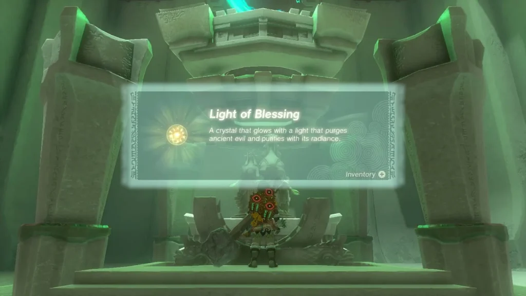 Light of Blessing item box held at the altar Light of Blessing item box held at the altar