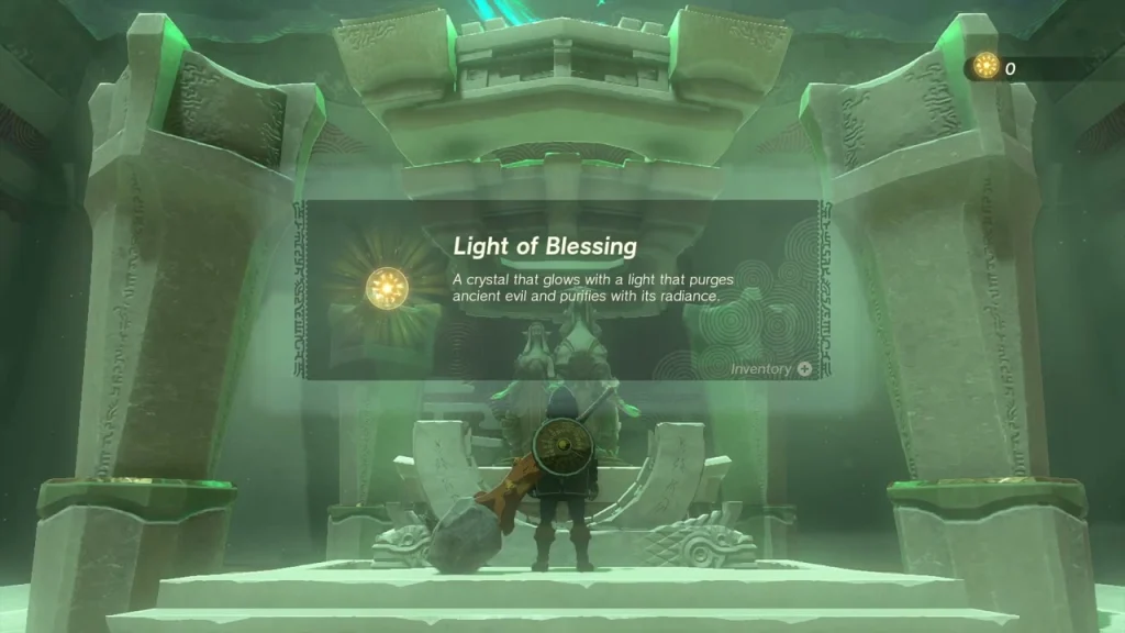 Light of Blessing item box in front of the altar Light of Blessing item box in front of the altar