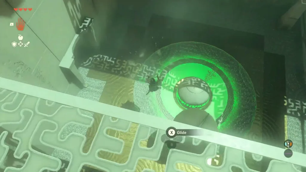 Large orb seated in its glowing green socket in the upper-floor walkway Large orb seated in its glowing green socket in the upper-floor walkway