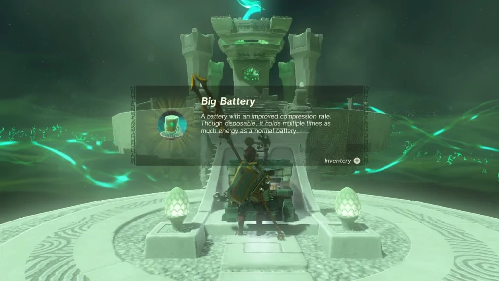 Big Battery item box over the opened chest Big Battery item box over the opened chest