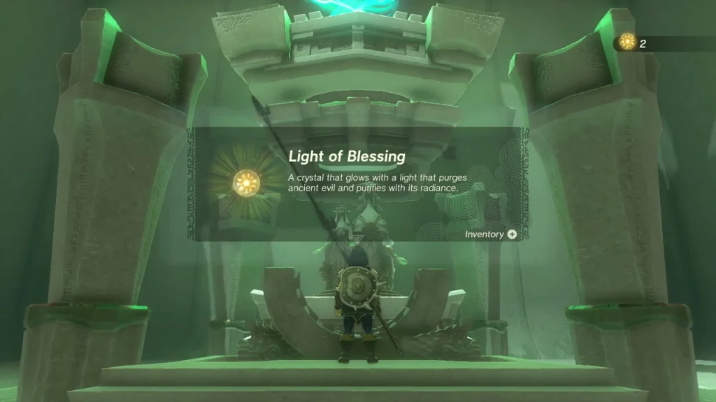 Light of Blessing item box in front of the altar Light of Blessing item box in front of the altar