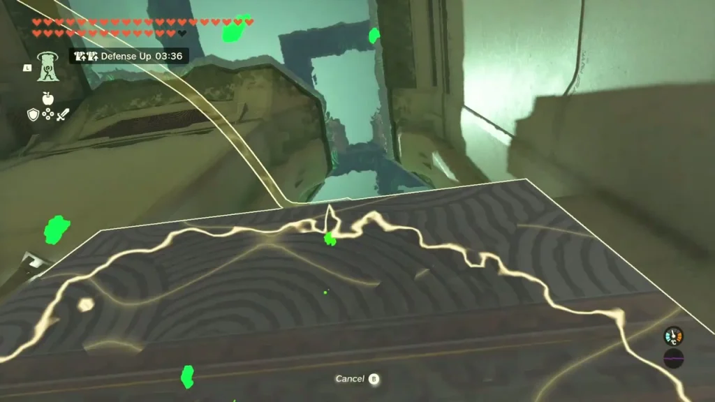 Ascend through the underside of a block into the area above Ascend through the underside of a block into the area above
