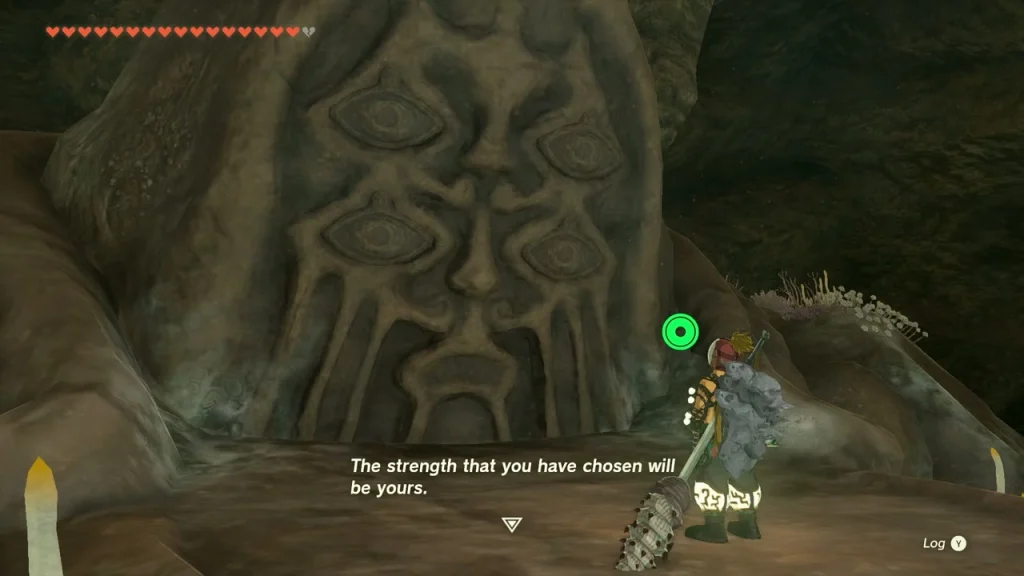 Bargainer Statue face in the Depths after all four eyes are returned Bargainer Statue face in the Depths after all four eyes are returned