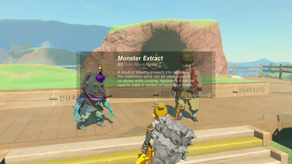 Monster Extract item box received from Kilton Monster Extract item box received from Kilton
