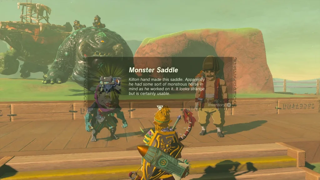 Monster Saddle item box received from Kilton Monster Saddle item box received from Kilton