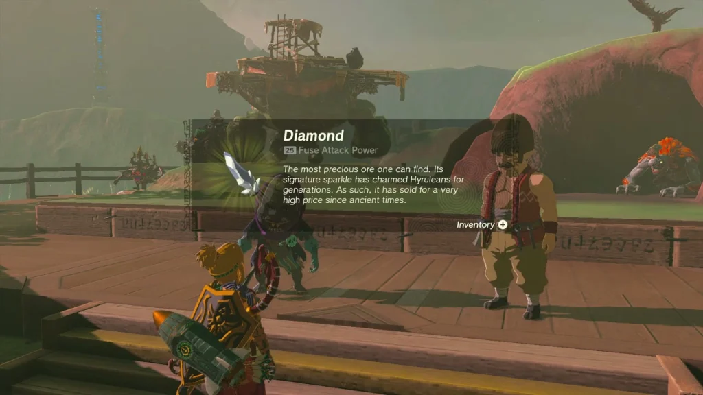 Diamond item box over Kilton and Hudson on the stage Diamond item box over Kilton and Hudson on the stage