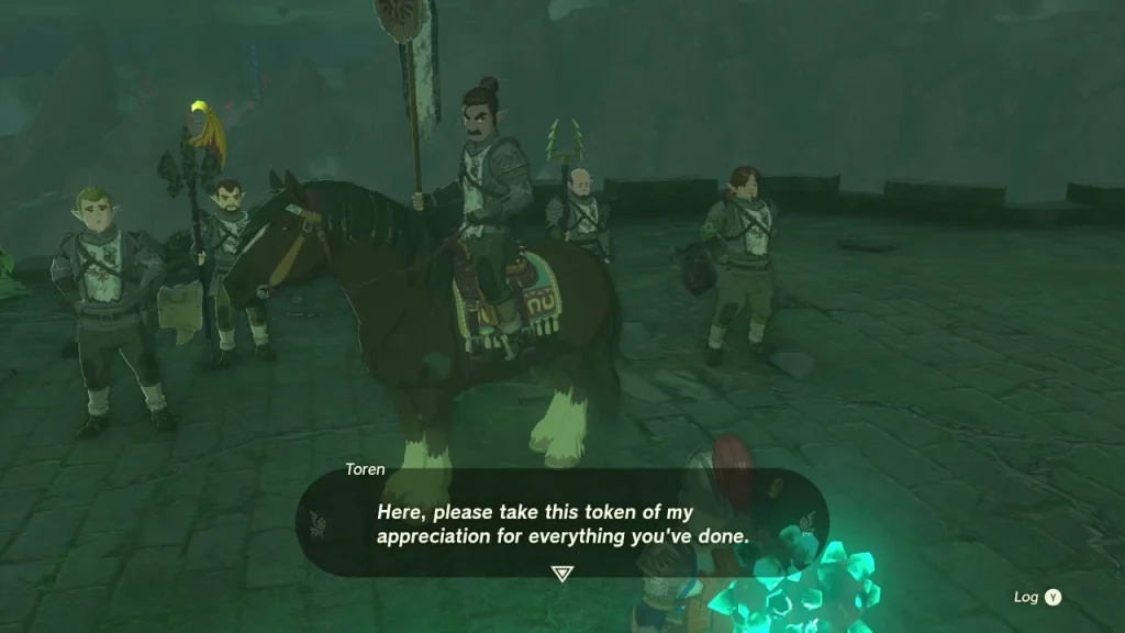 Toren's crew gathered around his horse after the fight Toren's crew gathered around his horse after the fight