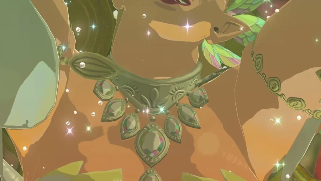 Great Fairy Cotera glittering as she rises out of the flower bud
