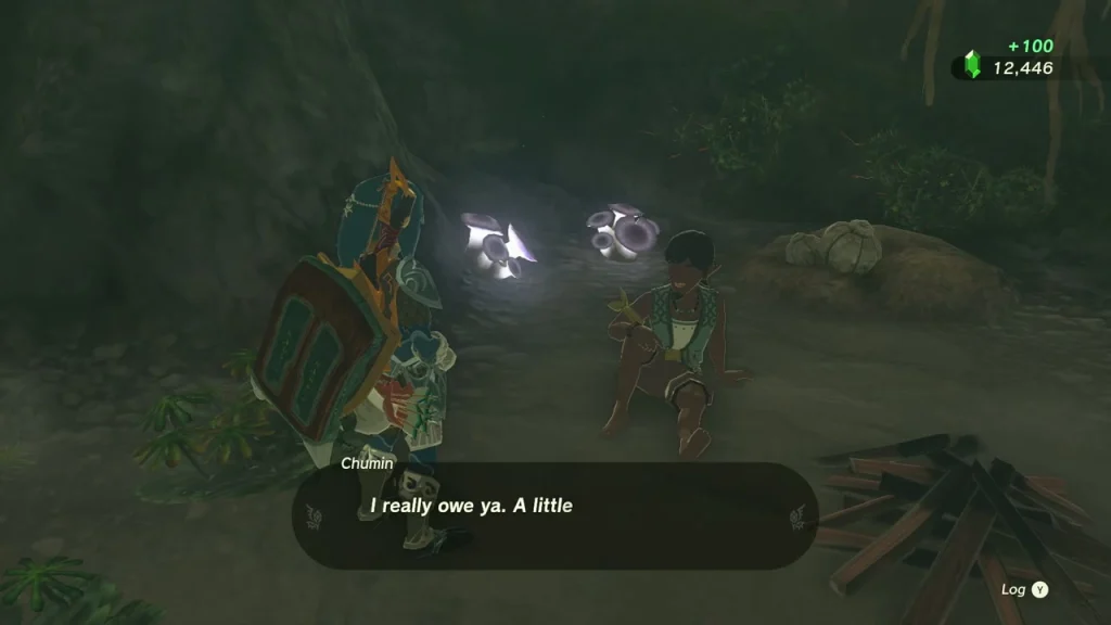 Rupee reward received from Chumin after the rescue