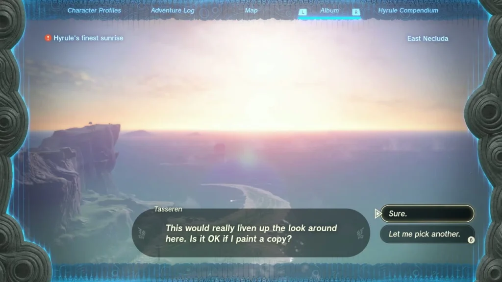 Photo of Hyrule's finest sunrise over the sea shown in the album Photo of Hyrule's finest sunrise over the sea shown in the album