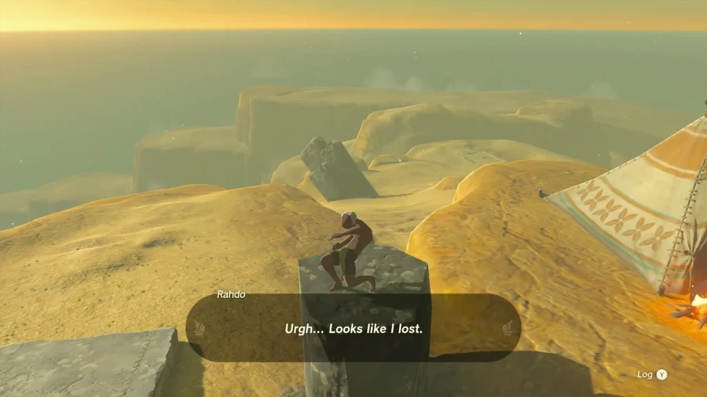 Rahdo about to drop off his pillar at sunrise