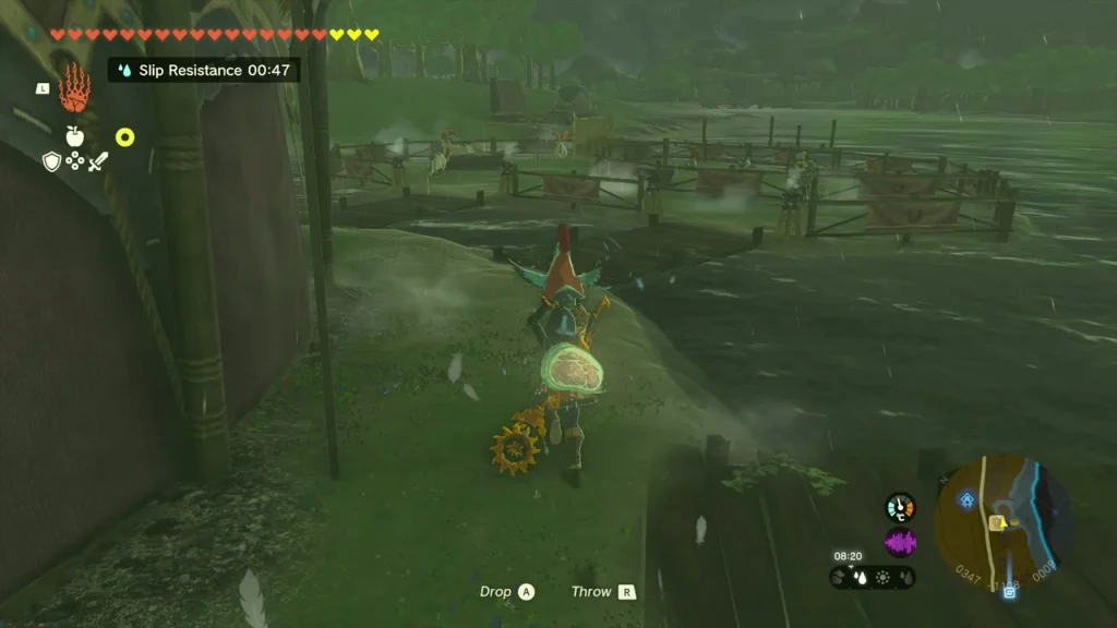 A Cucco carried along the riverbank at Riverside Stable A Cucco carried along the riverbank at Riverside Stable