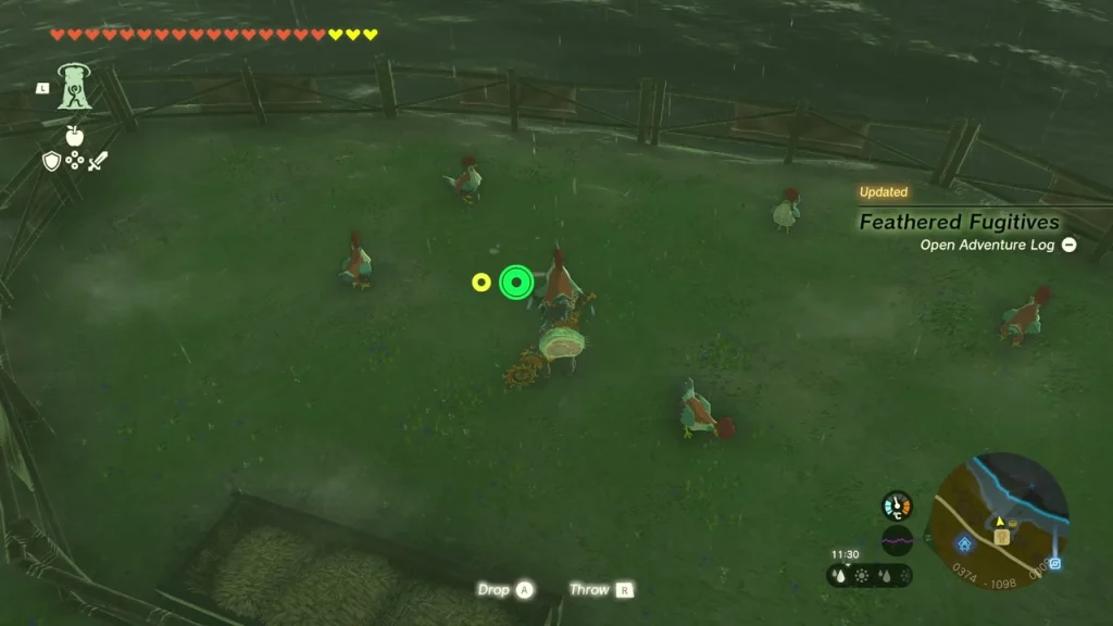 Cuccos back inside the pen with the quest updated Cuccos back inside the pen with the quest updated