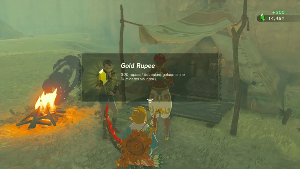 Gold Rupee item box worth 300 rupees
