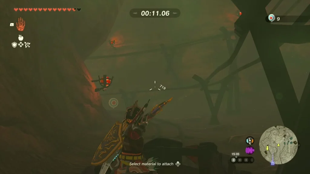 Cart bound for the final targets with the timer under twelve seconds