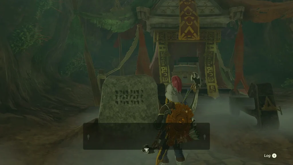Misko letter tablet in front of the chest in Coliseum Ruins Cave Misko letter tablet in front of the chest in Coliseum Ruins Cave