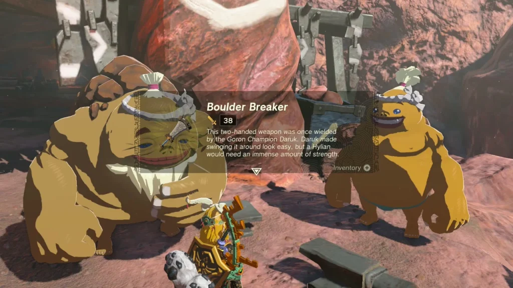 Boulder Breaker item box shown in front of Fugo Boulder Breaker item box shown in front of Fugo