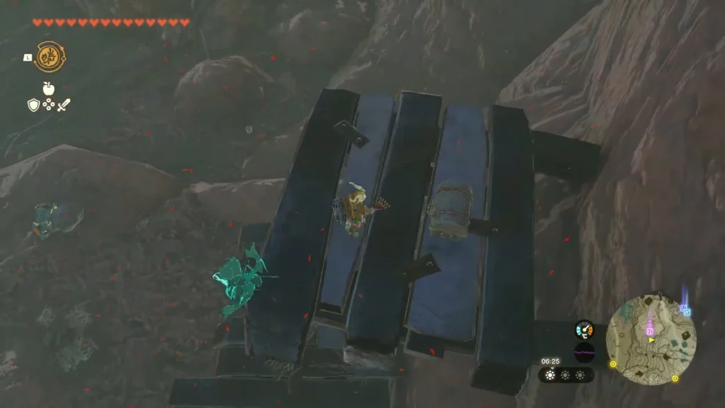 Large dark chest on a stone ledge opening with a glow Large dark chest on a stone ledge opening with a glow