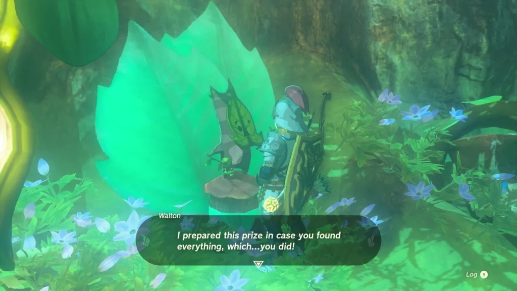 Walton at the leaf shelter after the three treasures are found Walton at the leaf shelter after the three treasures are found
