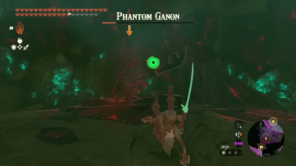 Phantom Ganon appearing in a flash of light Phantom Ganon appearing in a flash of light