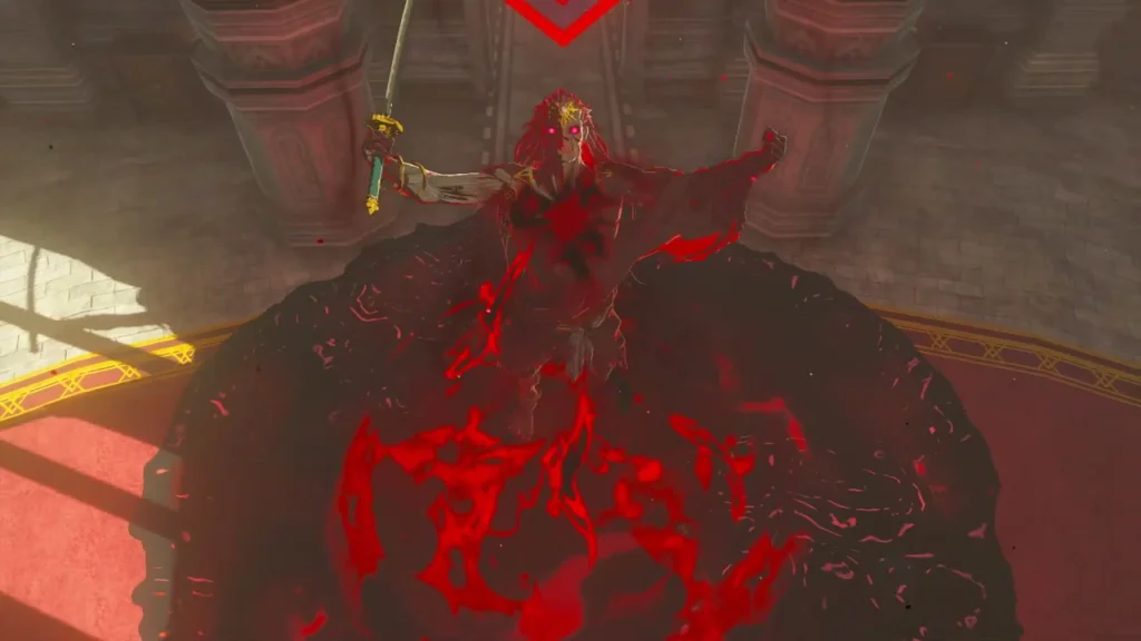 Flames bursting during the Phantom Ganon fight Flames bursting during the Phantom Ganon fight