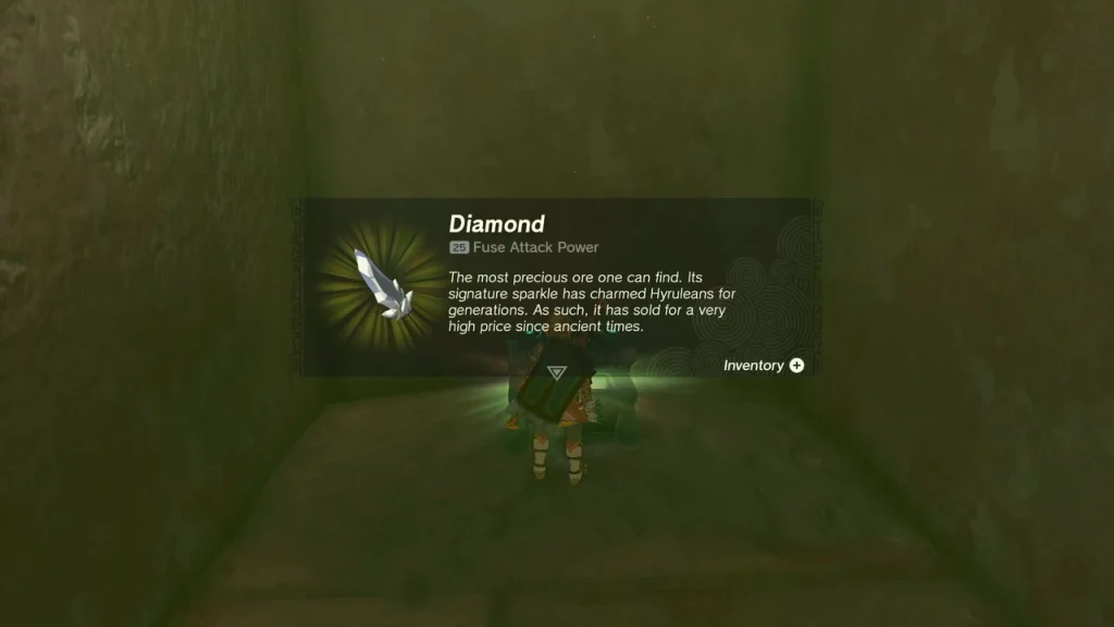 Diamond item card on the isolated 4F chest Diamond item card on the isolated 4F chest