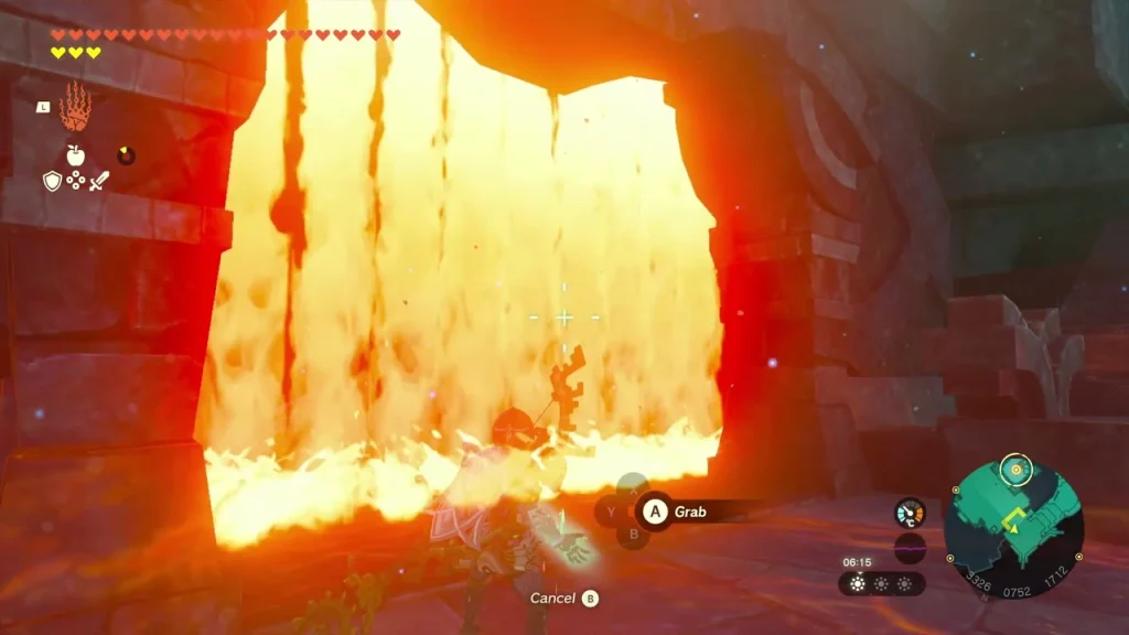 Wall of fire jets blocking the B1 passage Wall of fire jets blocking the B1 passage