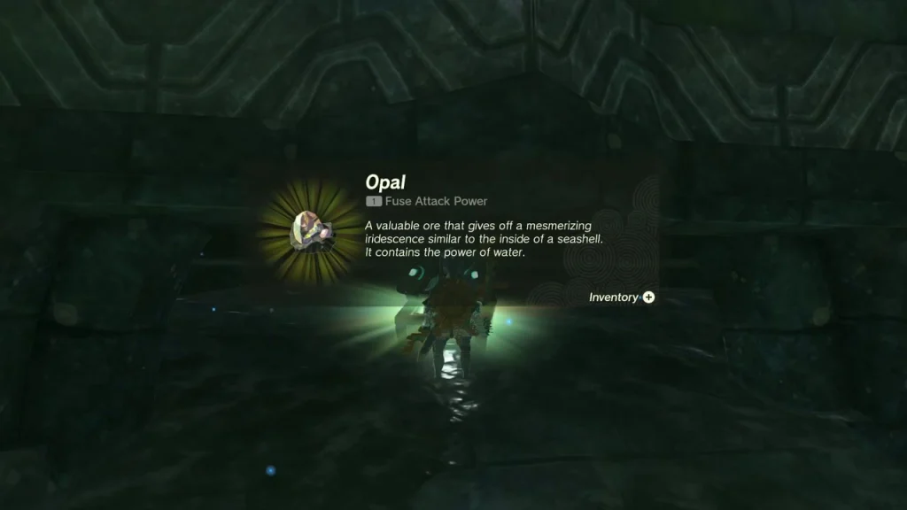 Opal item box from the underwater chest beneath the arch Opal item box from the underwater chest beneath the arch