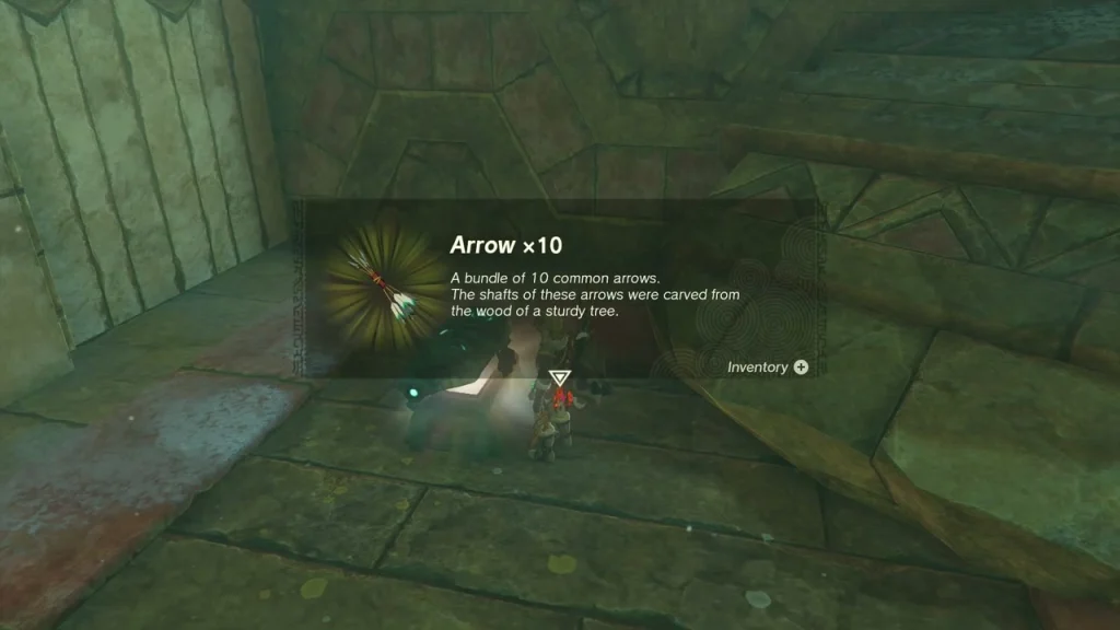 Arrow x10 item box from the chest freed from the ice Arrow x10 item box from the chest freed from the ice