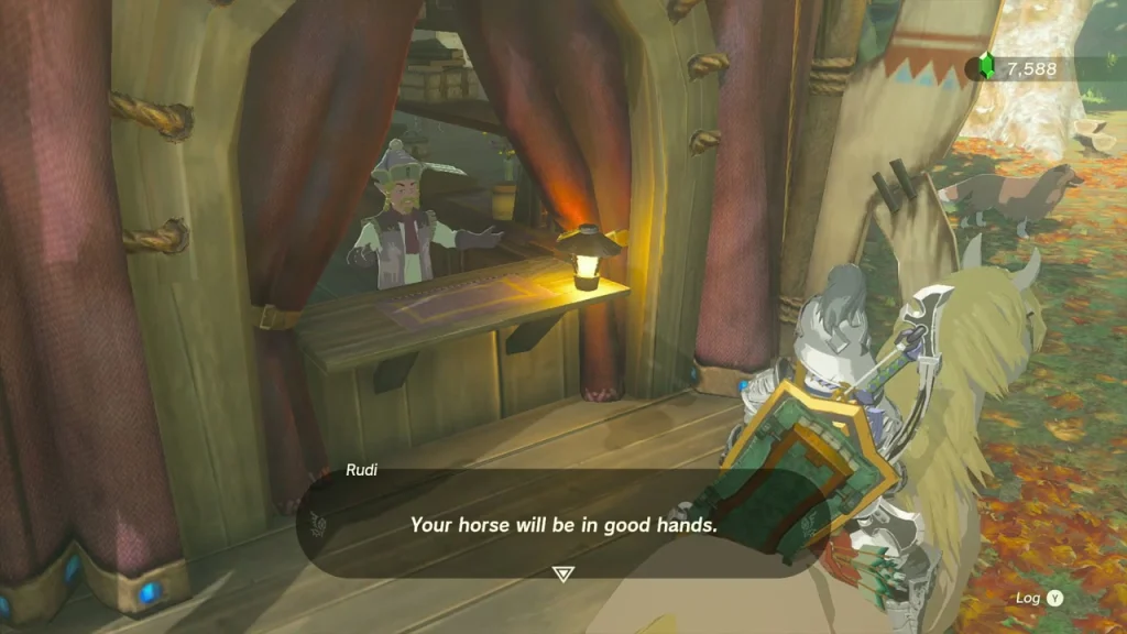 Stable keeper at the East Akkala Stable counter registering a horse Stable keeper at the East Akkala Stable counter registering a horse