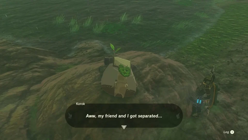 Exhausted Korok lamenting that it was separated from its friend Exhausted Korok lamenting that it was separated from its friend