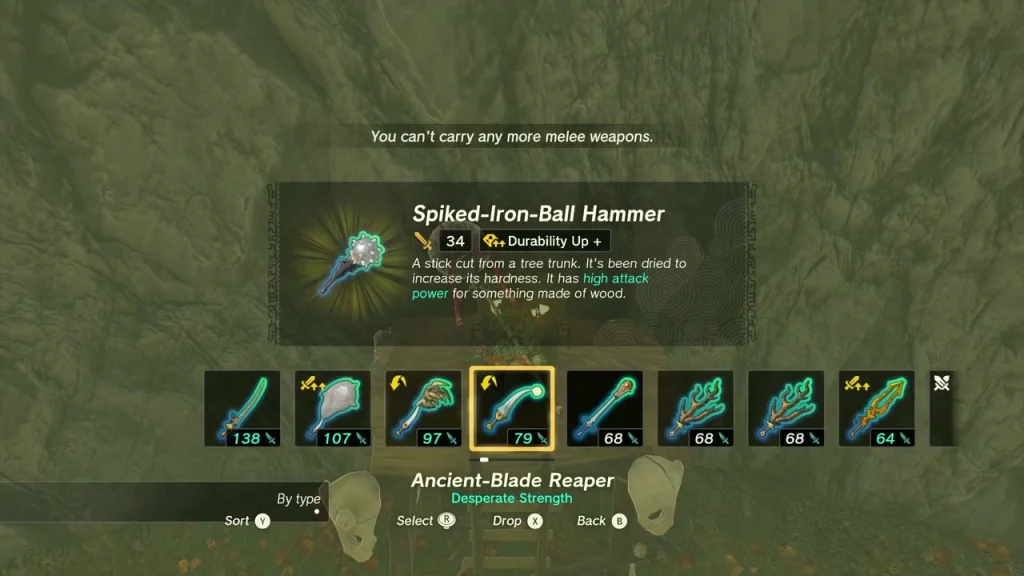 Spiked-Iron-Ball Hammer item box at the road chest Spiked-Iron-Ball Hammer item box at the road chest