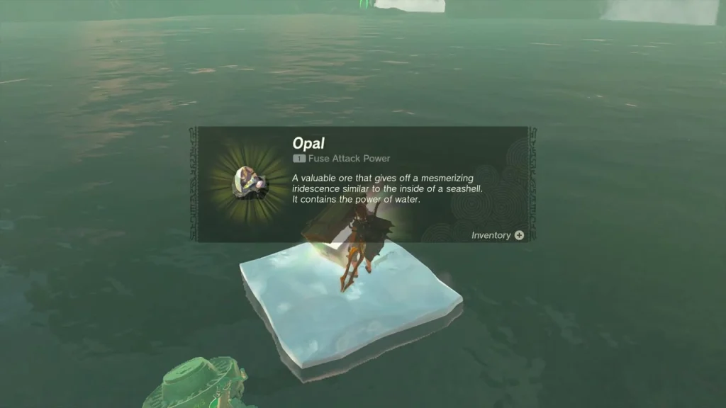 Opal chest reward held up after reaching an ice platform in the middle of the lake Opal chest reward held up after reaching an ice platform in the middle of the lake