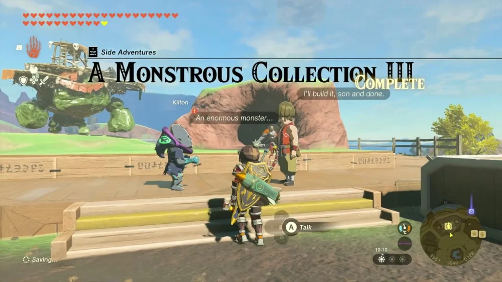 Battle Talus sculpture on the stage in Tarrey Town after A Monstrous Collection III Battle Talus sculpture on the stage in Tarrey Town after A Monstrous Collection III