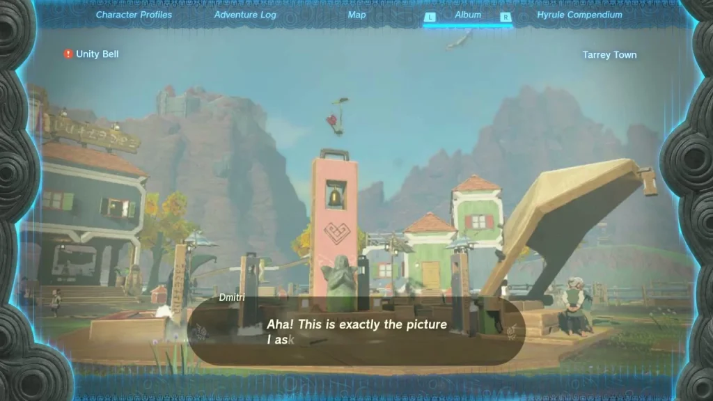 Photo of the Unity Bell in Tarrey Town shown to Dmitri Photo of the Unity Bell in Tarrey Town shown to Dmitri