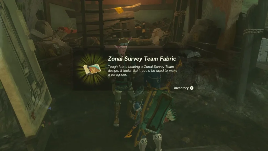 Zonai Survey Team Fabric item box in the research lab Zonai Survey Team Fabric item box in the research lab