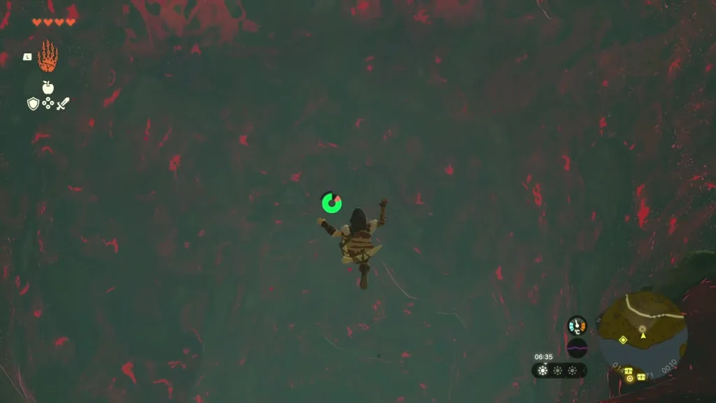 Falling through red gloom into the Hyrule Castle Moat East Chasm Falling through red gloom into the Hyrule Castle Moat East Chasm