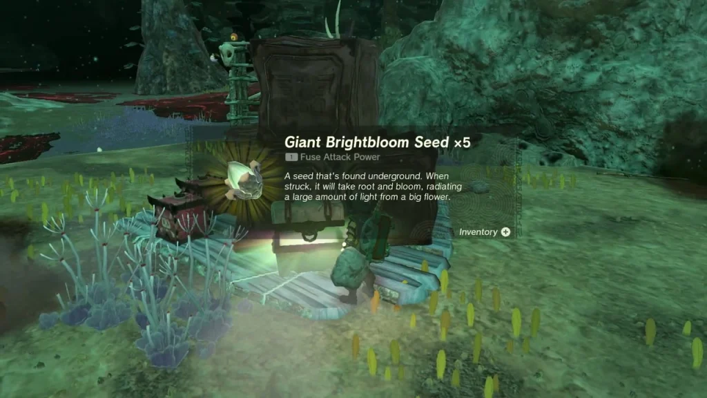 Giant Brightbloom Seed x5 reward at the pallet chest Giant Brightbloom Seed x5 reward at the pallet chest