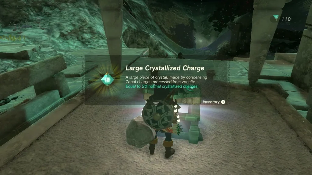Large Crystallized Charge reward at the top of the steps in Gustaf Canyon Mine Large Crystallized Charge reward at the top of the steps in Gustaf Canyon Mine