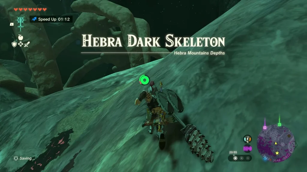 Hebra Dark Skeleton name card over a rocky slope in the northern Hebra Depths Hebra Dark Skeleton name card over a rocky slope in the northern Hebra Depths
