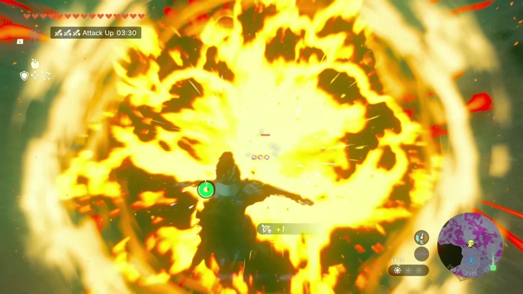 Fireball burst on a Blue-Maned Lynel in the northern Depths Fireball burst on a Blue-Maned Lynel in the northern Depths