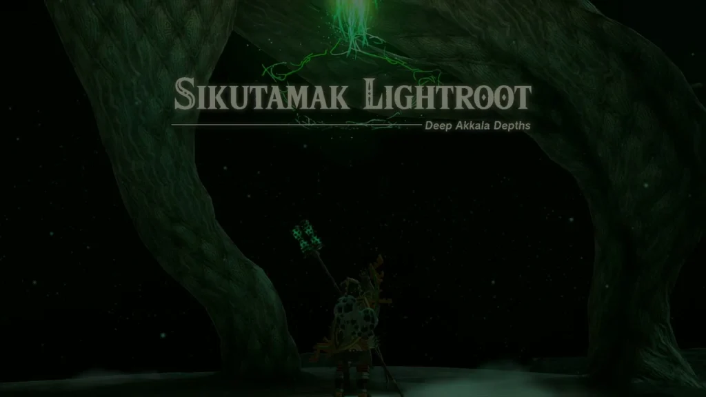Sikutamak Lightroot title in Deep Akkala Depths over the dark cavern Sikutamak Lightroot title in Deep Akkala Depths over the dark cavern