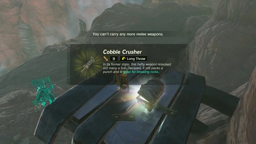 Cobble Crusher item box over the chest under the dark beams Cobble Crusher item box over the chest under the dark beams