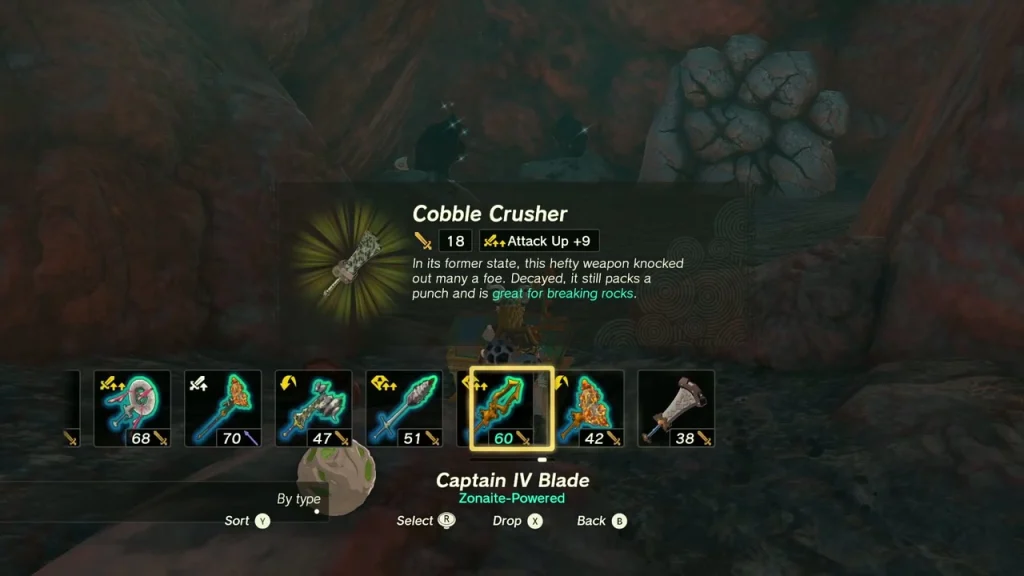 Cobble Crusher item box over the lakeshore chest Cobble Crusher item box over the lakeshore chest