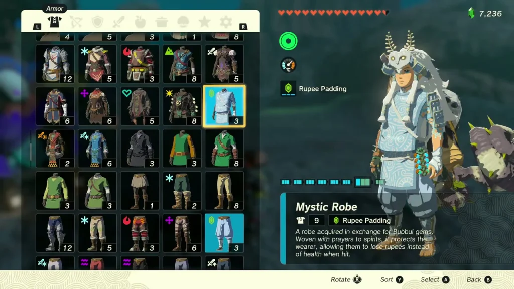 Mystic Robe armor entry after trading Bubbul Gems Mystic Robe armor entry after trading Bubbul Gems