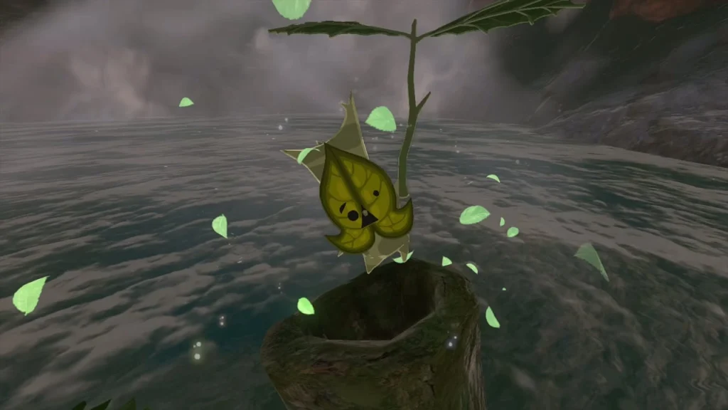 Korok above the plugged rock on Lake Intenoch Korok above the plugged rock on Lake Intenoch