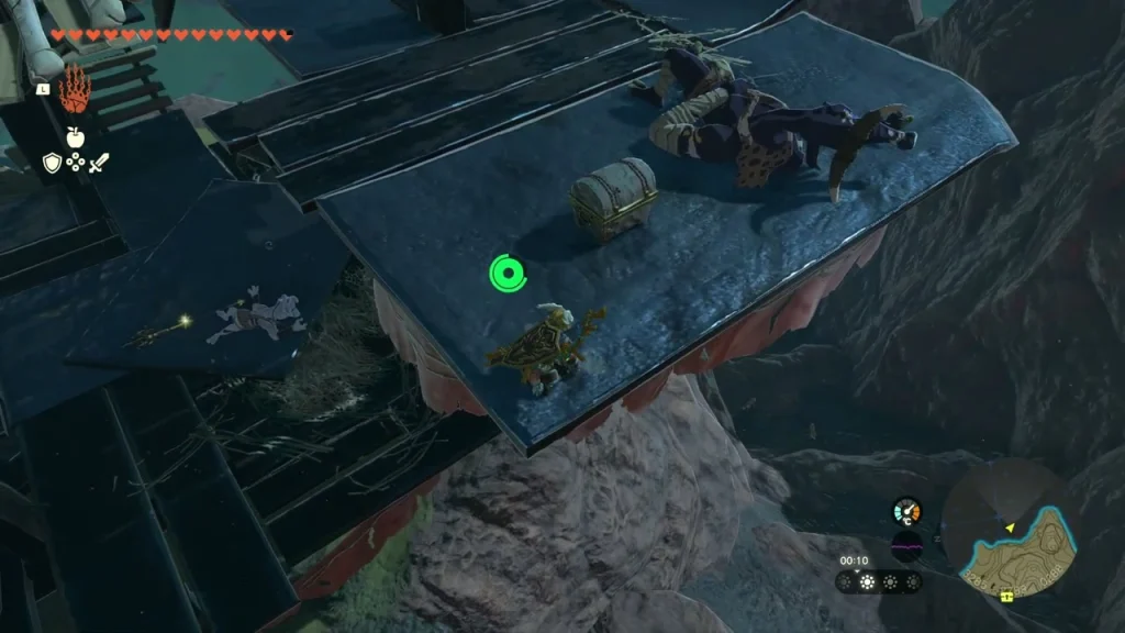 Chest on a wrecked wooden platform in the sky of Eldin Chest on a wrecked wooden platform in the sky of Eldin