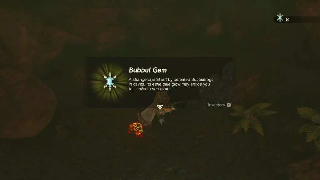 Bubbul Gem item box in the dark cave Bubbul Gem item box in the dark cave